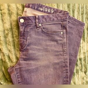 WOMENS GAP 1969 ALWAYS SKINNY GRAY JEANS, size 30
